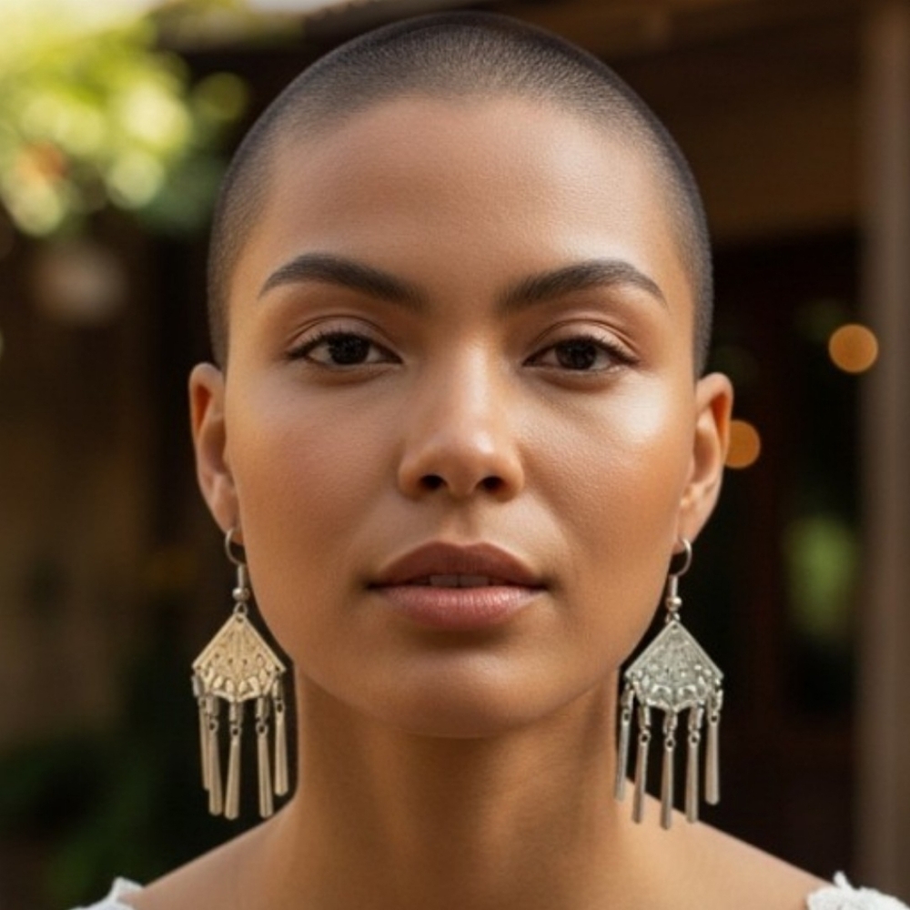 ✨️Fan With Tassles Silver Earrings!